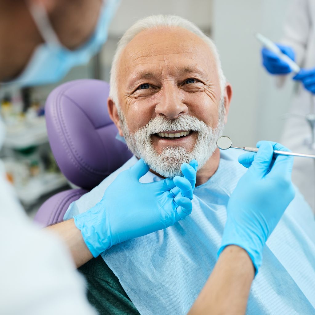 Dental Bone Grafting in Seattle, WA dental patient with dentures