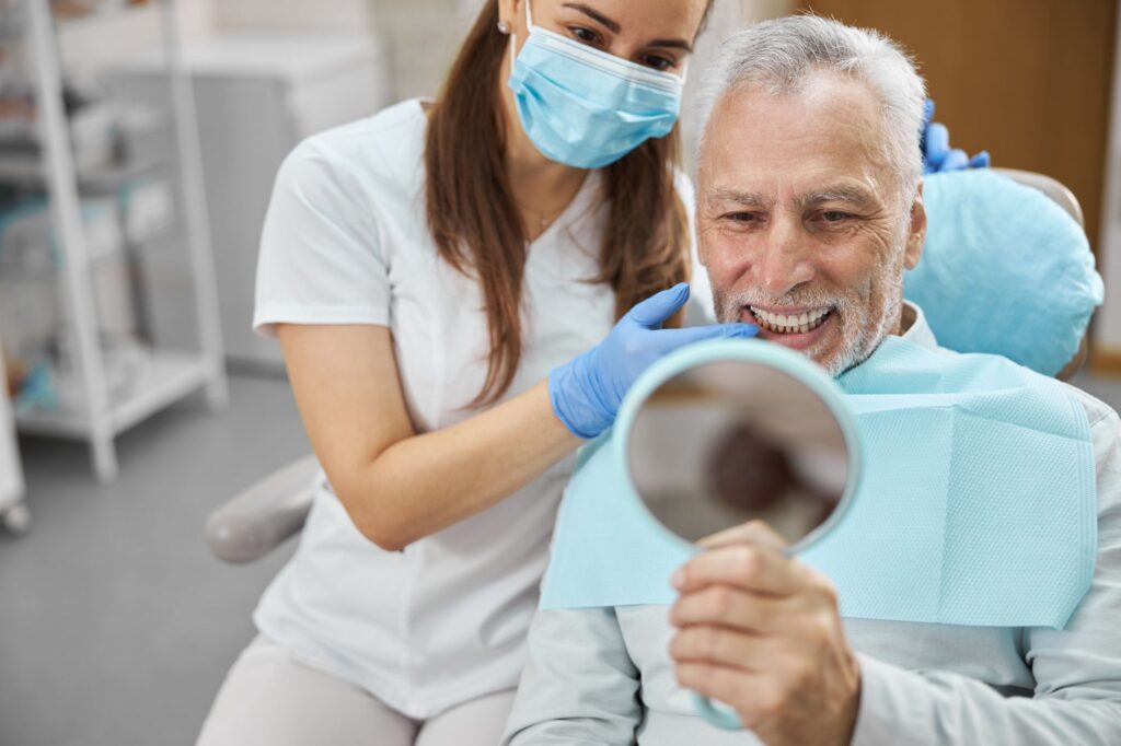 smiling all on 4 dental patient