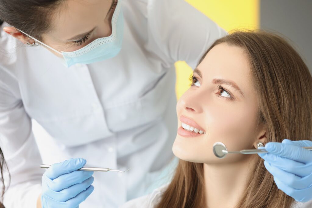 a person visiting a periodontist